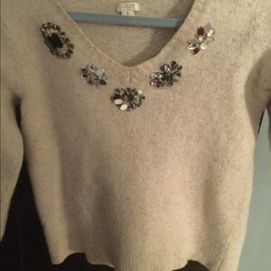 Jcrew jeweled sweater.